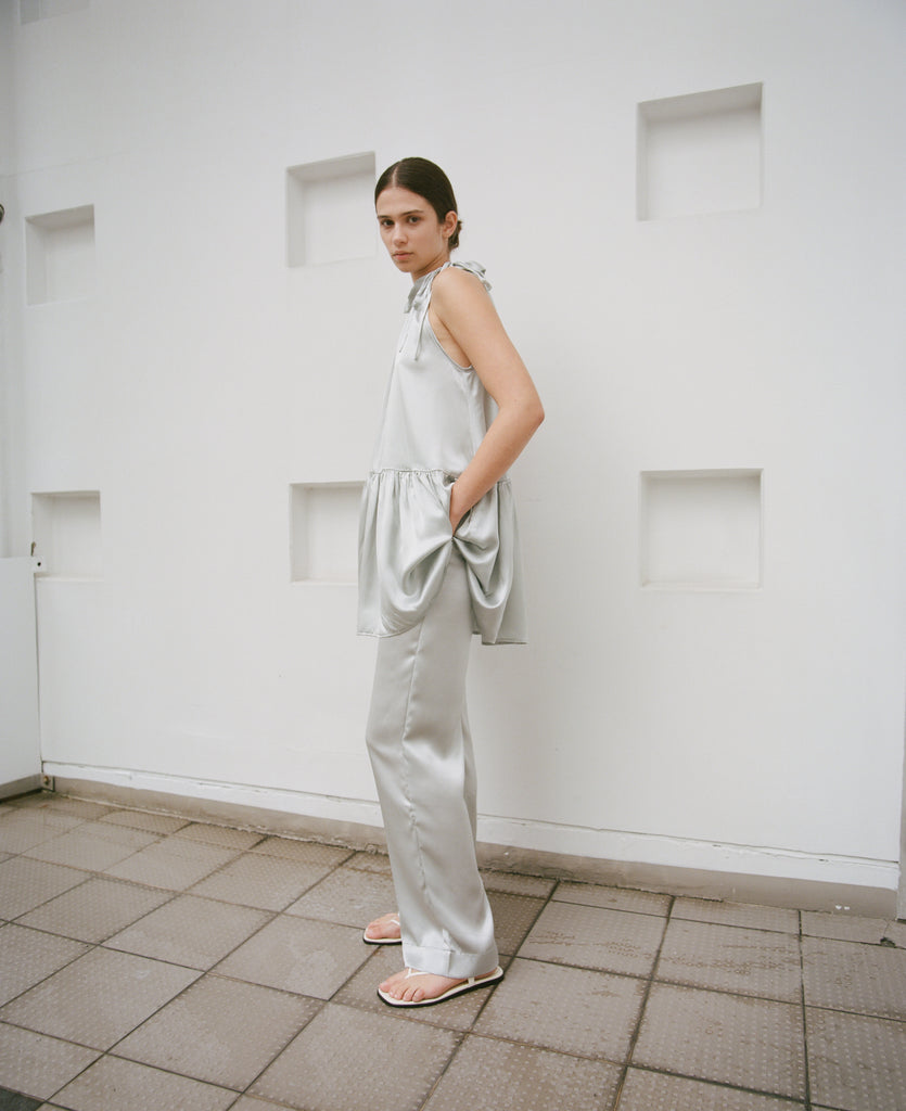 Cyrus Pant in Silver